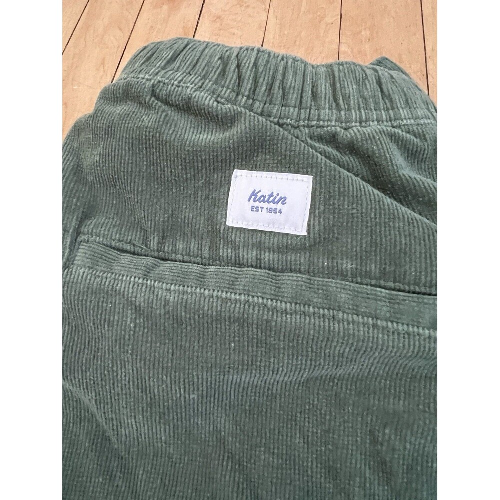 Katin Board Shorts Medium MD Mens Forest Green Corduroy - Picture 2 of 2